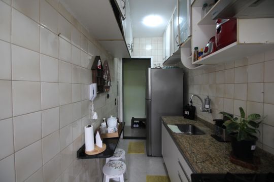Cozinha de apartamento à venda com 2 quartos, 57m² em Freguesia (jacarepaguá), Rio de Janeiro