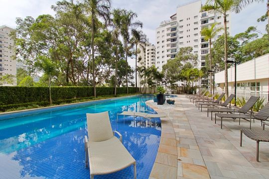 Área comum - Piscina de apartamento à venda com 2 quartos, 70m² em Vila Andrade, São Paulo