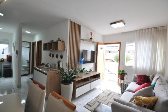 Sala de apartamento à venda com 2 quartos, 49m² em Vila Nivi, São Paulo