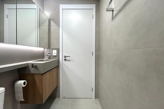 Banheiro Social de apartamento para alugar com 1 quarto, 66m² em Trindade, Florianópolis