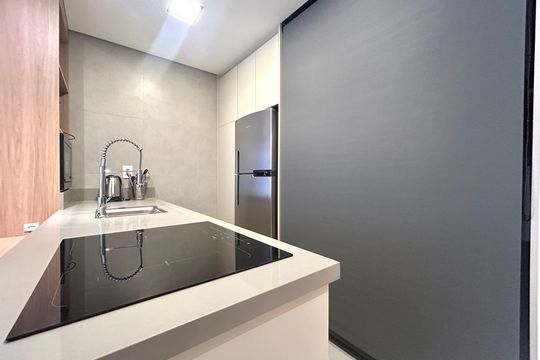 Cozinha de apartamento para alugar com 1 quarto, 66m² em Trindade, Florianópolis
