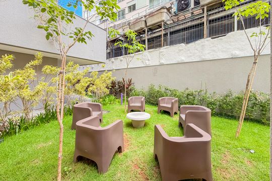 Área Externa de apartamento à venda com 1 quarto, 28m² em Liberdade, São Paulo