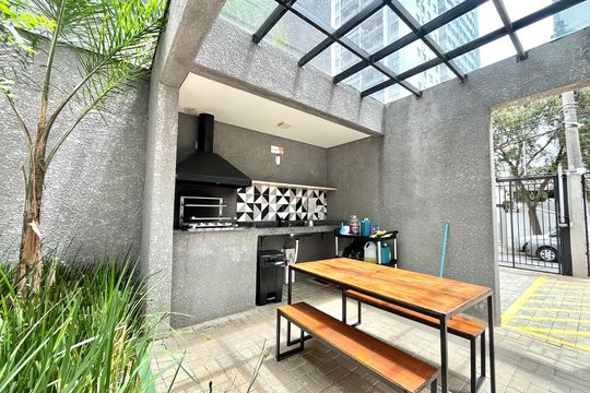 Área comum - Churrasqueira de apartamento à venda com 1 quarto, 34m² em Vila Mira, São Paulo