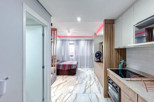 Cozinha de kitnet/studio à venda com 1 quarto, 28m² em Vila Matilde, São Paulo
