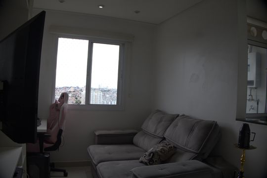 Sala de apartamento para alugar com 1 quarto, 28m² em Parque Independencia, São Paulo