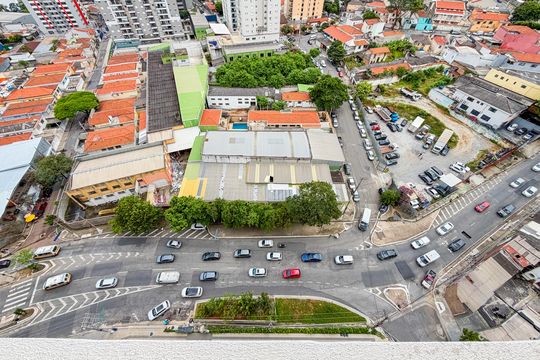 Varanda - Vista de kitnet/studio à venda com 1 quarto, 32m² em Sacoma, São Paulo
