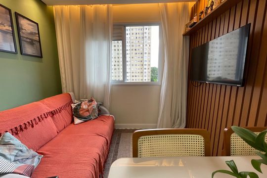 Sala de apartamento à venda com 2 quartos, 35m² em Jardim Celeste, São Paulo