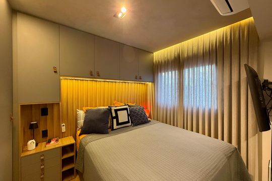 Quarto 1 de apartamento à venda com 2 quartos, 40m² em Campo Belo, São Paulo