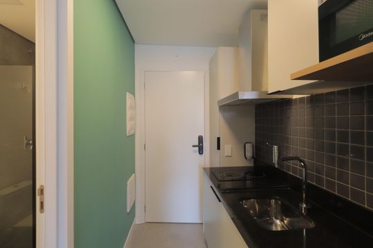Cozinha de kitnet/studio à venda com 1 quarto, 20m² em Vila Gomes Cardim, São Paulo
