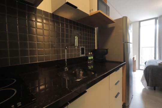 Cozinha de kitnet/studio à venda com 1 quarto, 20m² em Vila Gomes Cardim, São Paulo