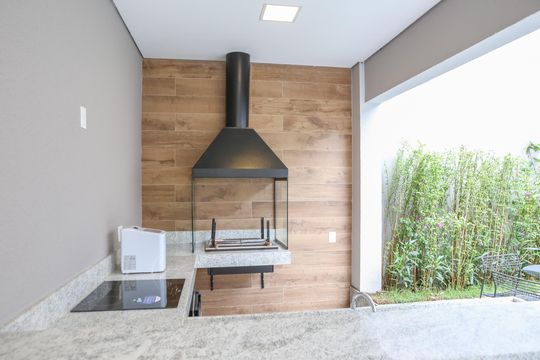Área comum - Churrasqueira de kitnet/studio à venda com 1 quarto, 25m² em Barra Funda, São Paulo