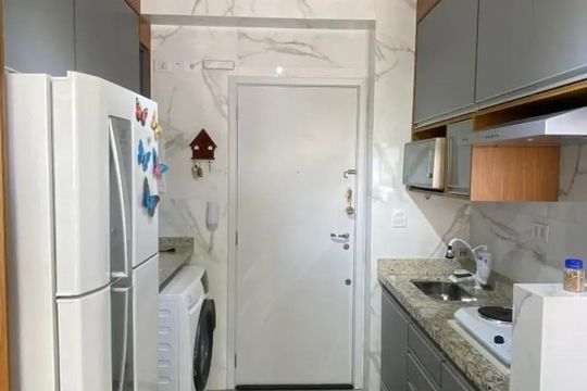 Cozinha de kitnet/studio à venda com 1 quarto, 25m² em Santana, São Paulo