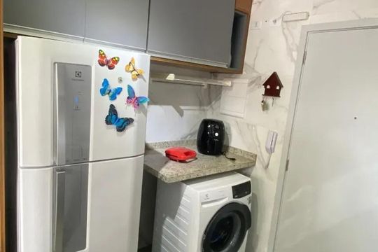 Cozinha de kitnet/studio à venda com 1 quarto, 25m² em Santana, São Paulo