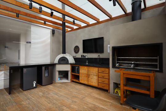 Área comum - Churrasqueira de apartamento à venda com 3 quartos, 165m² em Vila Andrade, São Paulo