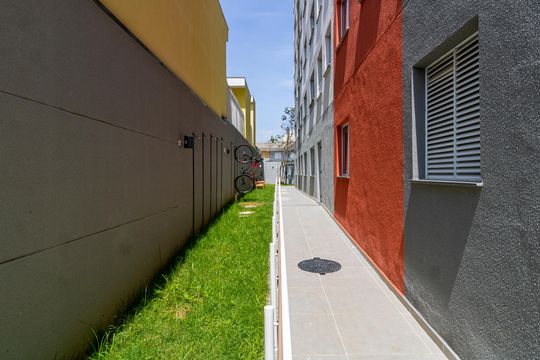 Área comum - Bicicletário de kitnet/studio para alugar com 1 quarto, 17m² em Vila Nilo, São Paulo