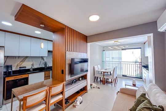 Sala de apartamento à venda com 2 quartos, 80m² em Vila Zilda, São Paulo