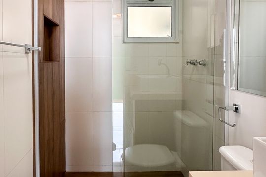 Banheiro Social de apartamento para alugar com 2 quartos, 60m² em Planalto, São Bernardo do Campo