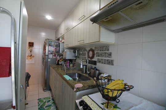 Cozinha de apartamento à venda com 3 quartos, 98m² em Barra Olímpica, Rio de Janeiro