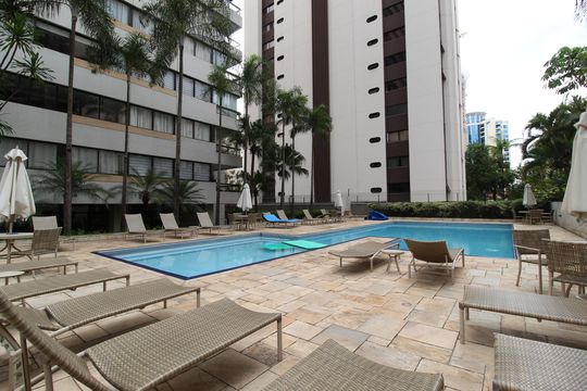 Área Comum - Piscina de apartamento à venda com 3 quartos, 162m² em Indianópolis, São Paulo
