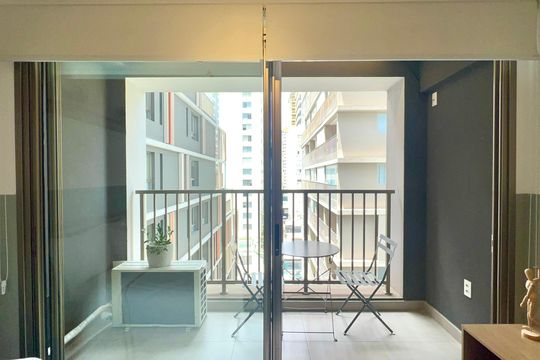 Varanda de kitnet/studio para alugar com 1 quarto, 22m² em Cerqueira César, São Paulo
