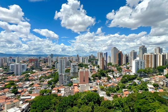 Vista da Varanda de apartamento à venda com 1 quarto, 50m² em Jardim Vera Cruz, São Paulo