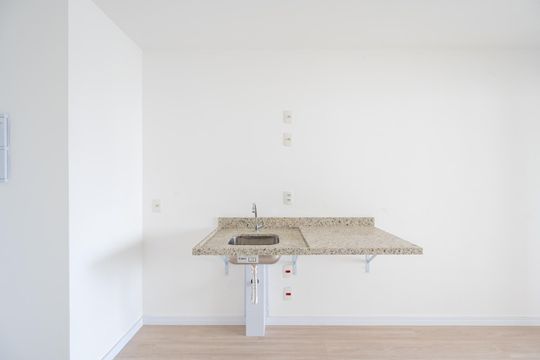 Cozinha de kitnet/studio à venda com 1 quarto, 25m² em Vila Clementino, São Paulo