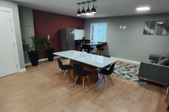Área externa de kitnet/studio para alugar com 1 quarto, 17m² em Vila Nilo, São Paulo