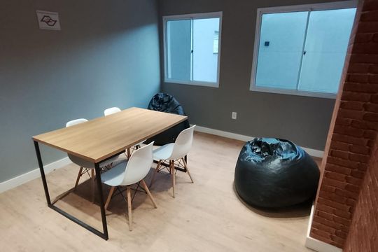 Área externa de kitnet/studio para alugar com 1 quarto, 17m² em Vila Nilo, São Paulo