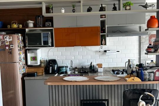 Cozinha de apartamento à venda com 3 quartos, 63m² em Recreio dos Bandeirantes, Rio de Janeiro