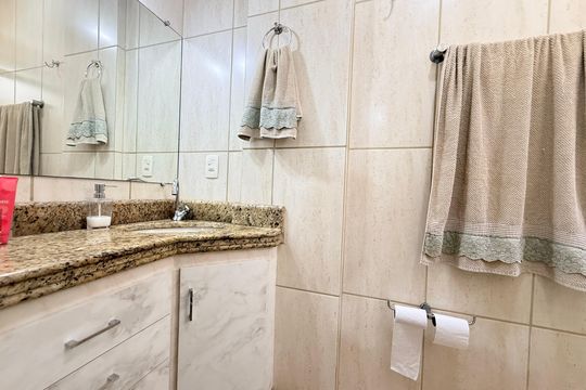 Banheiro da Suíte de apartamento para alugar com 2 quartos, 60m² em Minas Brasil, Belo Horizonte