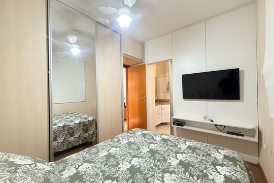 Suite de apartamento para alugar com 2 quartos, 60m² em Minas Brasil, Belo Horizonte