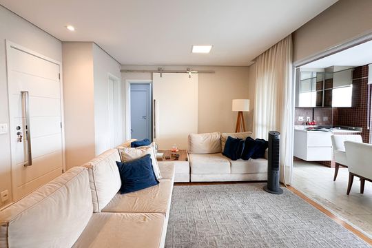 Sala de apartamento à venda com 3 quartos, 127m² em Jardim Chácara Inglesa, São Bernardo do Campo