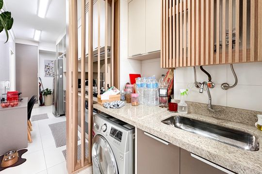Área de Serviço de apartamento à venda com 3 quartos, 127m² em Jardim Chácara Inglesa, São Bernardo do Campo