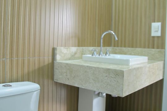 Banheiro Social  de apartamento para alugar com 2 quartos, 61m² em Planalto, São Bernardo do Campo