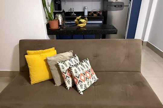 Sala de apartamento para alugar com 1 quarto, 38m² em Vila São João, Goiânia