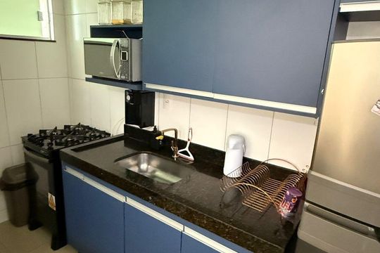 Cozinha de apartamento para alugar com 1 quarto, 38m² em Vila São João, Goiânia