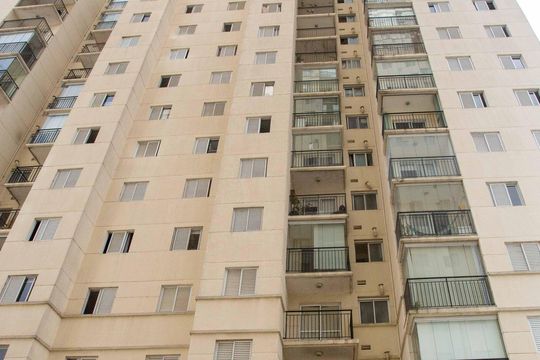 Fachada do bloco de apartamento à venda com 2 quartos, 50m² em Centro, Diadema