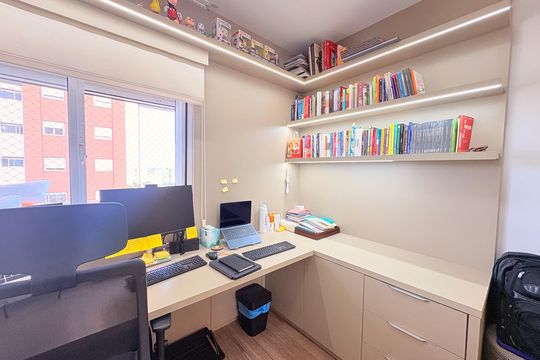 Quarto 1  de apartamento à venda com 3 quartos, 110m² em Parque do Colégio, Jundiaí