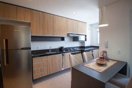 Cozinha  de apartamento para alugar com 2 quartos, 47m² em Vila Carvalho, Sorocaba