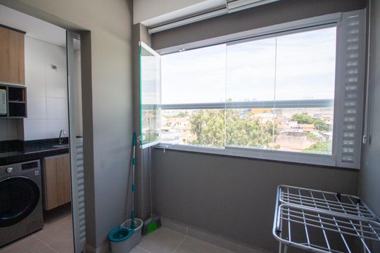 Varanda  de apartamento para alugar com 2 quartos, 47m² em Vila Carvalho, Sorocaba