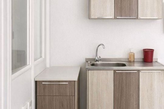 Cozinha de kitnet/studio para alugar com 1 quarto, 33m² em Cristo Redentor, Porto Alegre