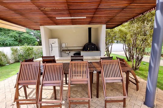 Área comum - Churrasqueira de apartamento para alugar com 2 quartos, 58m² em Jardim Henriqueta, Taboão da Serra