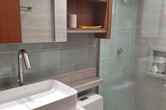 Banheiro de apartamento para alugar com 3 quartos, 78m² em Vila Leopoldina, Santo André