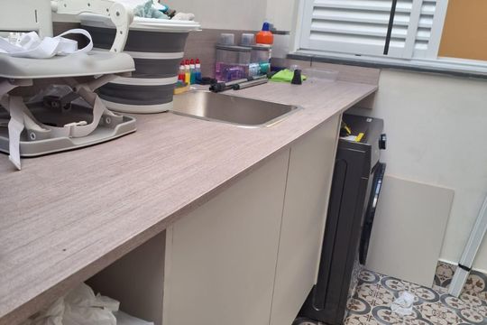 Área de serviço de apartamento para alugar com 3 quartos, 78m² em Vila Leopoldina, Santo André