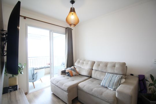 Sala de apartamento para alugar com 2 quartos, 74m² em Jardim Caboré, São Paulo