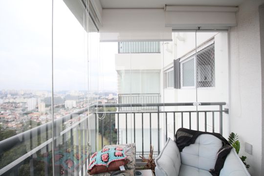 Varanda de apartamento para alugar com 2 quartos, 74m² em Jardim Caboré, São Paulo