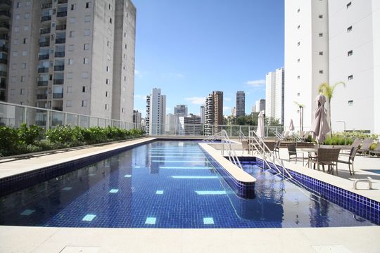 Área comum - Piscina de apartamento para alugar com 2 quartos, 74m² em Jardim Caboré, São Paulo