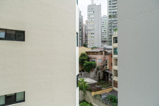 Vista da Varanda da Suíte de apartamento à venda com 2 quartos, 70m² em Bela Vista, São Paulo