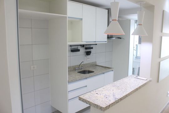 Cozinha de apartamento para alugar com 2 quartos, 75m² em Barcelona, São Caetano do Sul