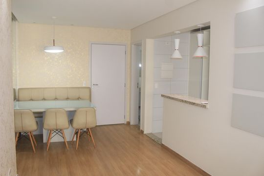 Sala de apartamento para alugar com 2 quartos, 75m² em Barcelona, São Caetano do Sul